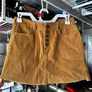 Corduroy Mini Skirt